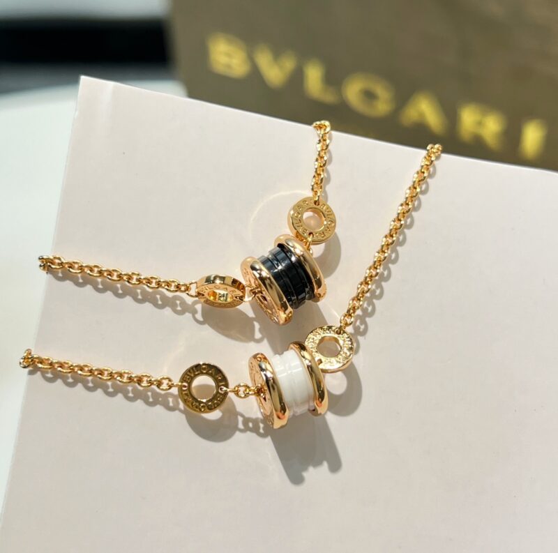 BVLGARI宝格丽迷你mini黑白陶瓷项链手链 - Image 10