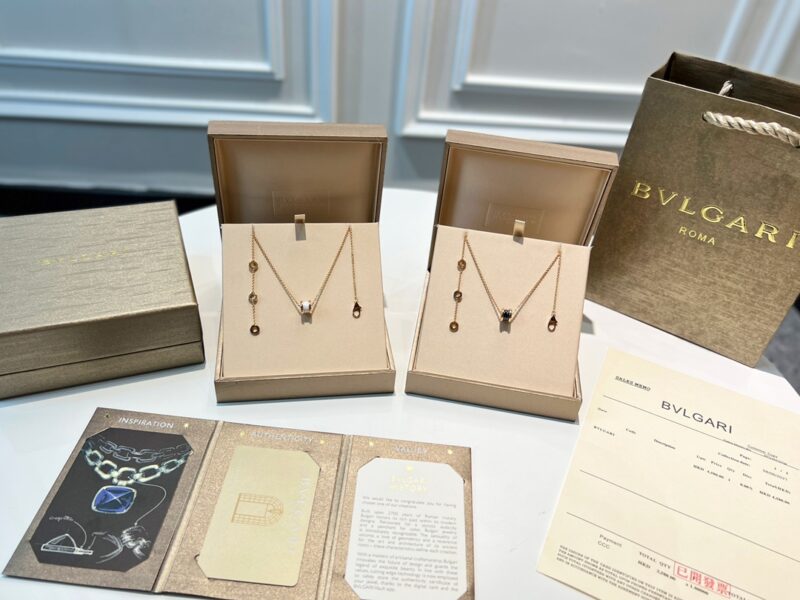 BVLGARI宝格丽迷你mini黑白陶瓷项链 - Image 4