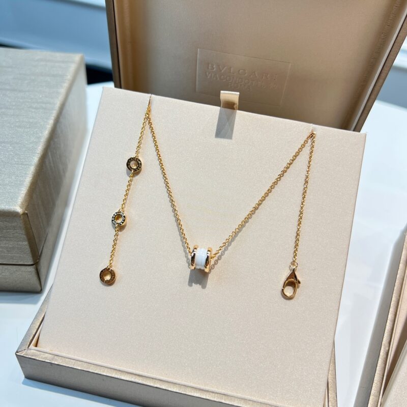 BVLGARI宝格丽迷你mini黑白陶瓷项链 - Image 8