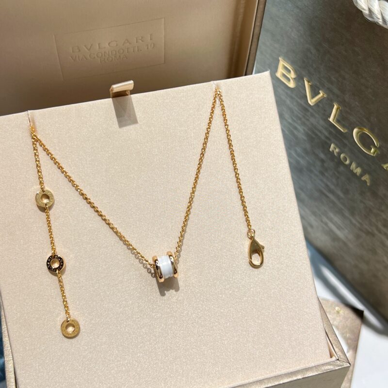 BVLGARI宝格丽迷你mini黑白陶瓷项链 - Image 6