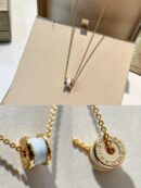 BVLGARI宝格丽迷你mini黑白陶瓷项链
