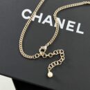 ☑️CHANEL香奈儿双c桃心黑白钻毛衣链项链