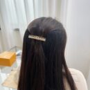 ☑️CHANEL香奈儿双c黑皮绳发夹发卡