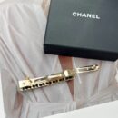 ☑️CHANEL香奈儿双c黑皮绳发夹发卡