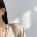 ☑️CHANEL香奈儿c1双c粉桃心耳钉耳环