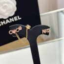 ☑️CHANEL香奈儿c1双c粉桃心耳钉耳环