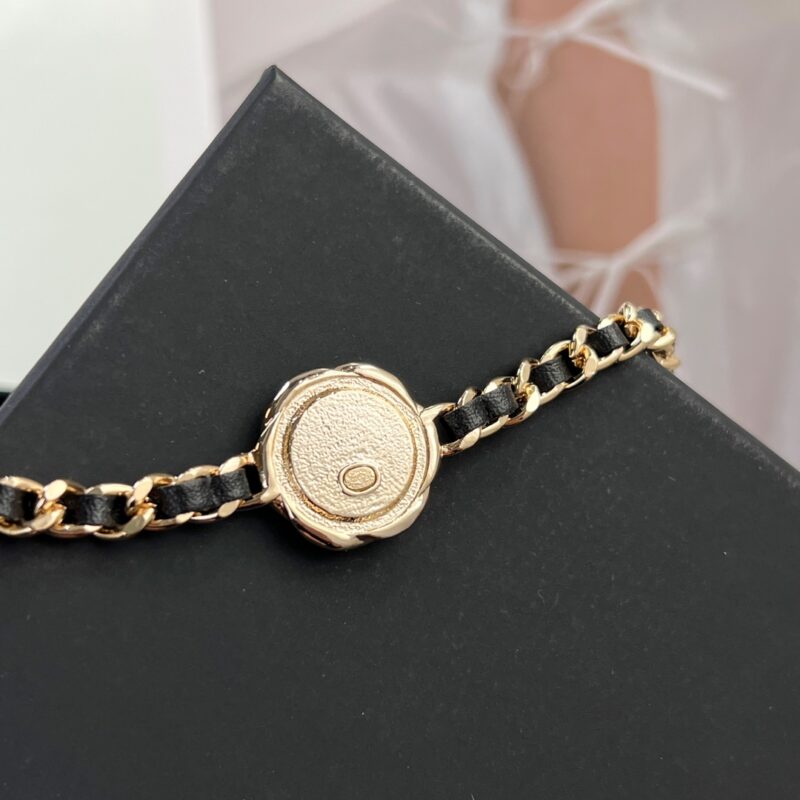 ☑️CHANEL香奈儿双c 黑皮绳项链颈链 - Image 9