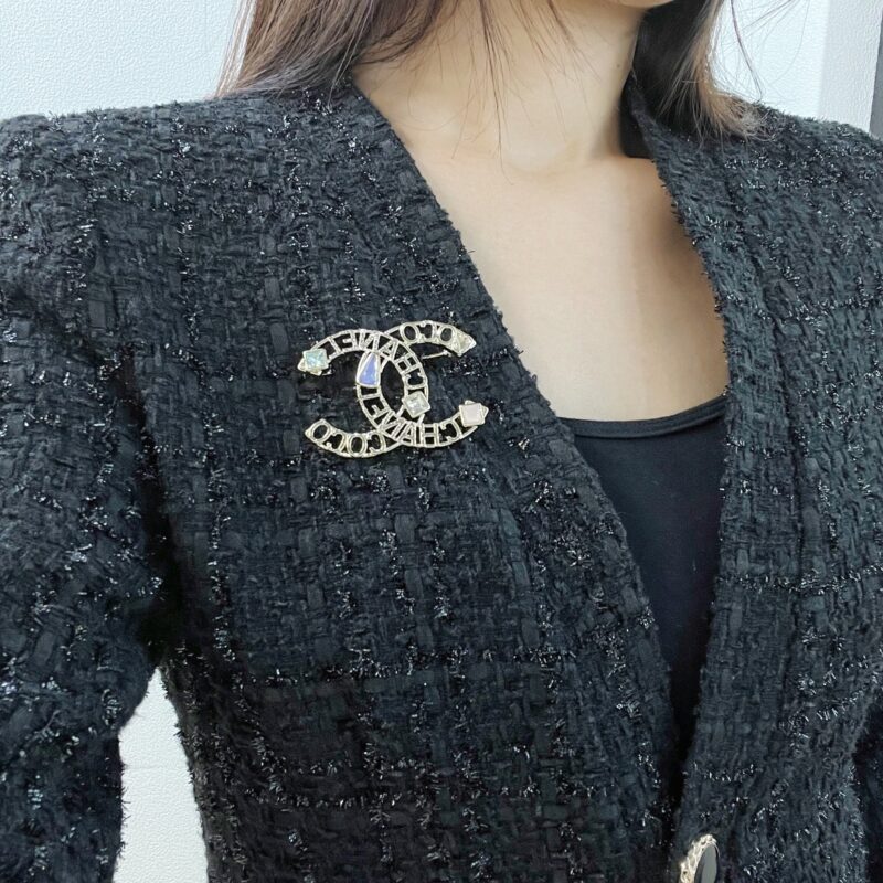 ☑️CHANEL香奈儿双c 彩钻胸针 - Image 6