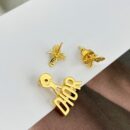 ☑️DIOR迪奥蜜蜂字母耳钉耳环