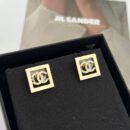 ☑️CHANEL香奈儿双c 方形耳钉耳环
