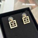 ☑️CHANEL香奈儿双c 方形耳钉耳环