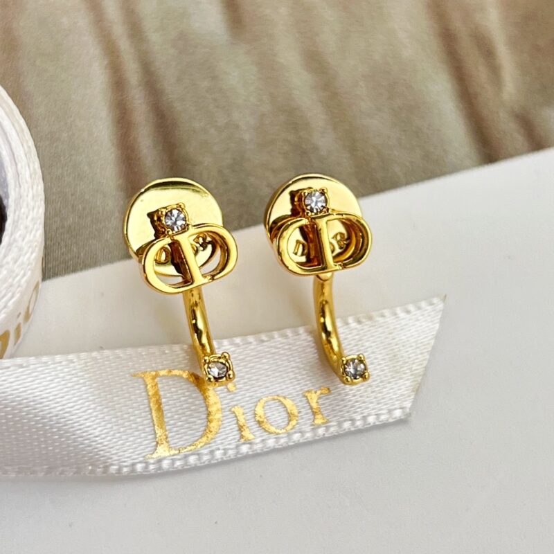 ☑️DIOR迪奥金色cd耳钉耳环 - Image 10