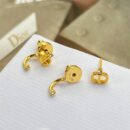 ☑️DIOR迪奥金色cd耳钉耳环