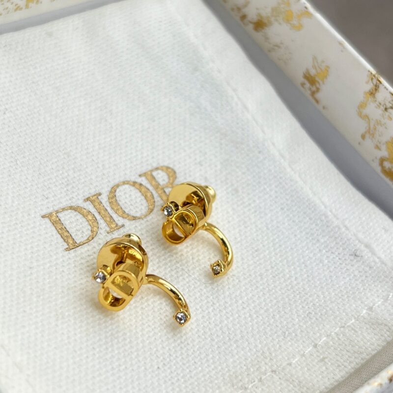☑️DIOR迪奥金色cd耳钉耳环 - Image 6