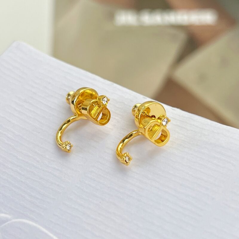 ☑️DIOR迪奥金色cd耳钉耳环 - Image 8