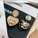☑️CHANEL香奈儿c2双c桃心爱心耳钉耳环