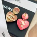 ☑️CHANEL香奈儿c2双c桃心爱心耳钉耳环