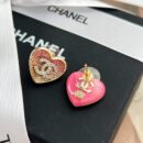 ☑️CHANEL香奈儿c1双c桃心爱心耳钉耳环