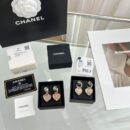 ☑️CHANEL香奈儿c2双c桃心爱心耳钉耳环