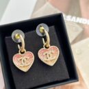 ☑️CHANEL香奈儿c2双c桃心爱心耳钉耳环