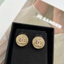 ☑️CHANEL香奈儿双c粉钻耳钉耳环