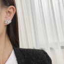 ☑️CHANEL香奈儿双c四叶草5字耳钉耳环