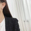 ☑️CHANEL香奈儿双c半钻耳钉耳环