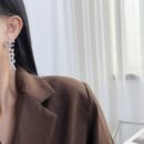 ☑️CHANEL香奈儿双c满钻字母耳环耳钉