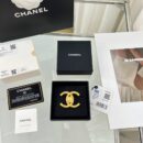 ☑️CHANEL香奈儿双c金色胸针