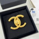 ☑️CHANEL香奈儿双c金色胸针