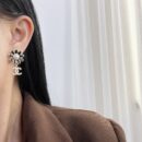 ☑️CHANEL香奈儿双c花朵耳钉耳环
