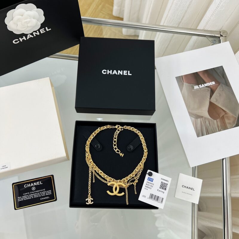 ☑️CHANEL香奈儿 双c 流苏项链 - Image 3