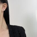 ☑️CHANEL香奈儿双c不对称字母珍珠耳钉耳环