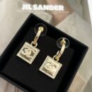 ☑️CHANEL香奈儿c2金色双c方形耳钉耳环