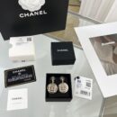 ☑️CHANEL香奈儿c2金色双c圆形耳钉耳环