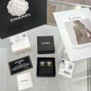 ☑️CHANEL香奈儿c1双c水钻拼接耳钉耳环