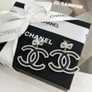 ☑️CHANEL香奈儿c2双c蝴蝶结耳钉耳环