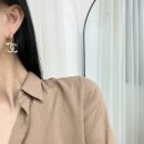 ☑️CHANEL香奈儿c2双c耳钉耳环