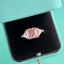 ☑️TIFFANY&Co.蒂芙尼方形粉钻戒指