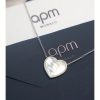 APM Monaco白母贝爱心项链可调节
