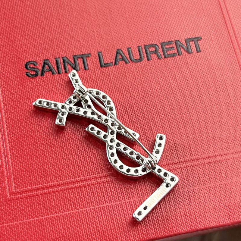 Saint Laurent圣罗兰YSL满钻胸针 - Image 9