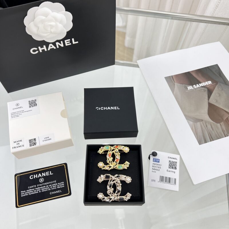 ☑️CHANEL香奈儿双c麦穗珍珠胸针 - Image 5