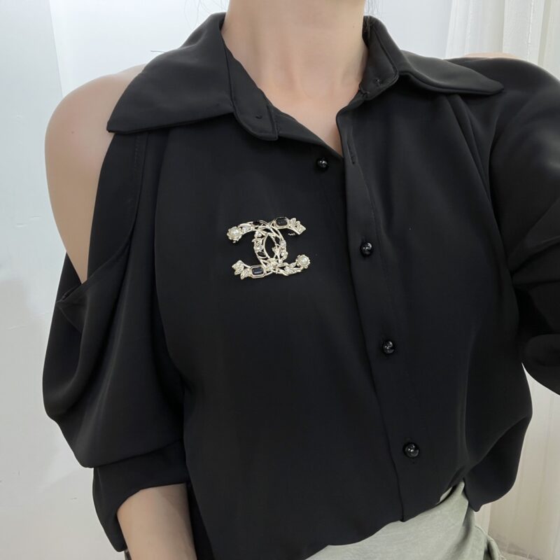 ☑️CHANEL香奈儿双c麦穗珍珠胸针 - Image 9