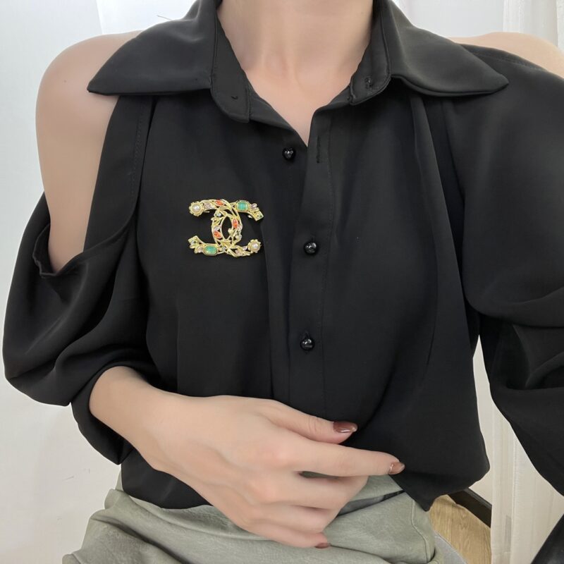 ☑️CHANEL香奈儿双c麦穗珍珠胸针 - Image 7