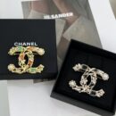 ☑️CHANEL香奈儿双c麦穗珍珠胸针
