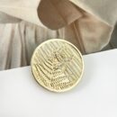☑️CHANEL香奈儿双c金色圆形麦穗胸针