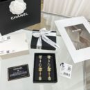 ☑️CHANEL香奈儿c3双c方形宝石耳钉耳环
