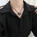 ☑️CHANEL香奈儿双c桃心爱心项链