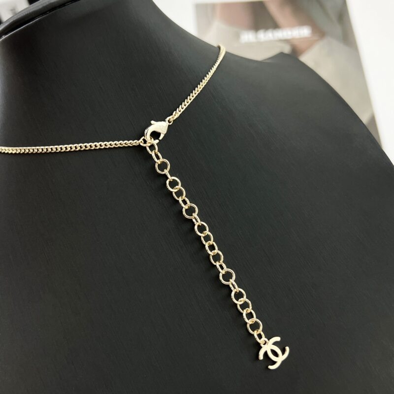 ☑️CHANEL香奈儿双c水钻拼接项链 - Image 10