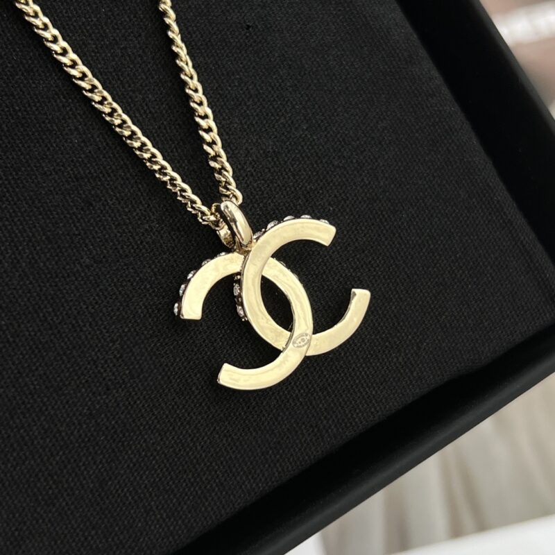 ☑️CHANEL香奈儿双c水钻拼接项链 - Image 8